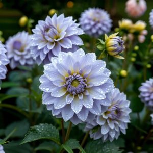 Георгин Акварель купить по цене от 680р. в интернет-магазине «Посадика» с доставкой почтой в в Каспийске и по всей России – [изображение №1].